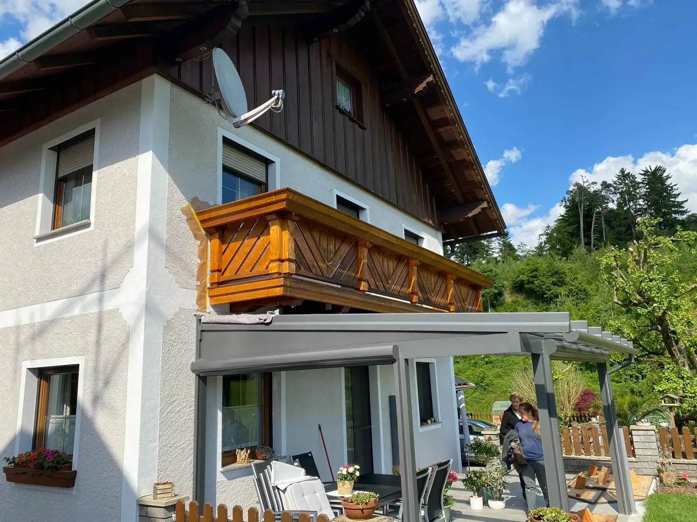 Painted facade and refurbished wooden window frames (15) – A&G Premium Service, Salzburg