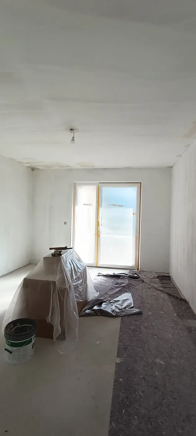 Smooth ceiling in a new build painted white (8) – A&G Premium Service, Salzburg