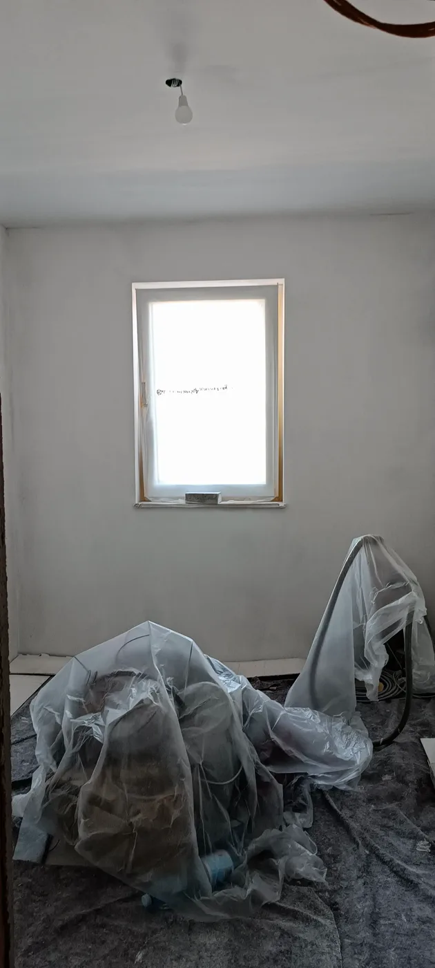 Smooth ceiling in a new build painted white (10) – A&G Premium Service, Salzburg