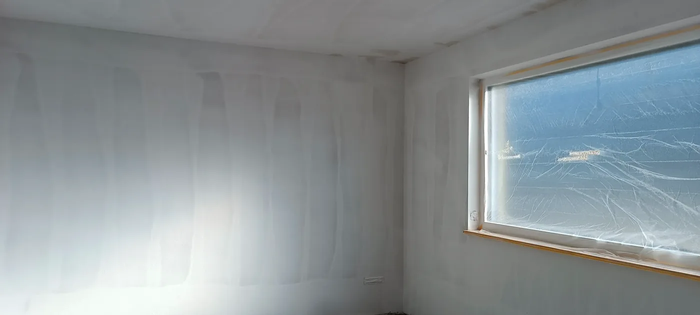 Smooth ceiling in a new build painted white (17) – A&G Premium Service, Salzburg