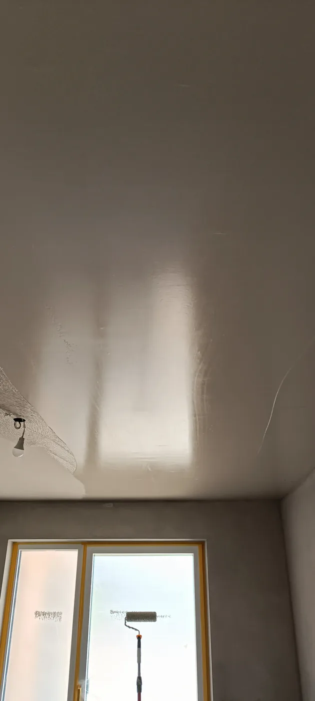Smooth ceiling in a new build painted white (18) – A&G Premium Service, Salzburg
