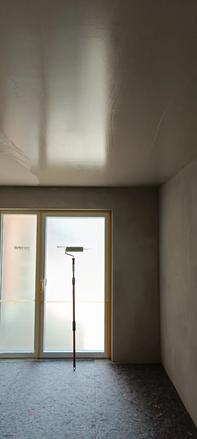 Smooth ceiling in a new build painted white (20) – A&G Premium Service, Salzburg
