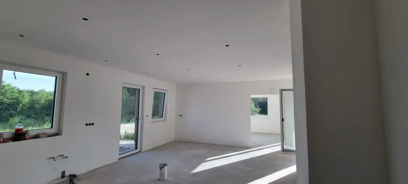 Smooth ceiling in a new build painted white (25) – A&G Premium Service, Salzburg